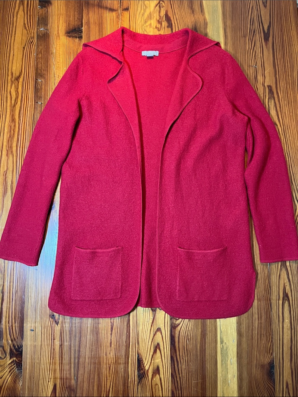 Investments 100% Wool Open Front Cardigan/Jacket, Size Medium